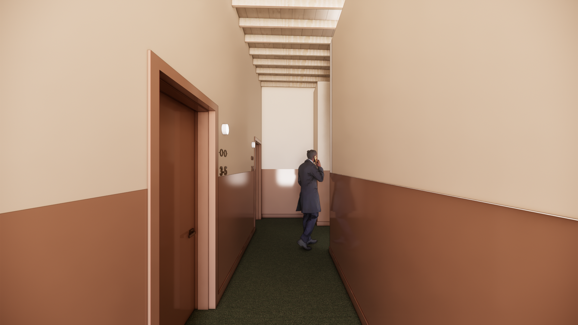 Residential Hallway Rendering